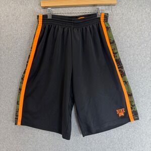 Nike Shorts Black Athletic Shorts Orange Camo Trim Gym Boys Youth XL 13 -‎ 15